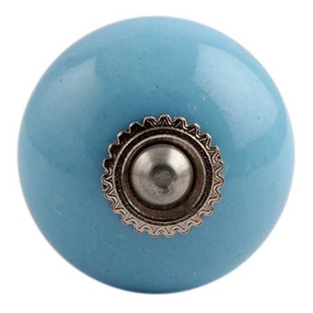 Sky Blue Silver Ceramic Drawer Knob Online